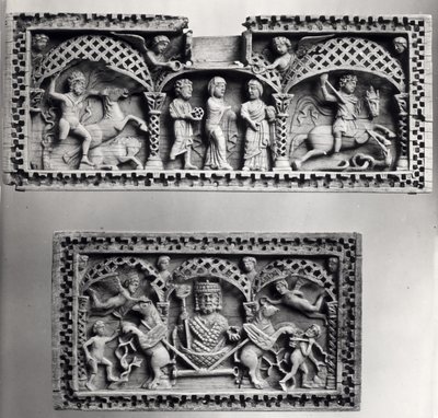 Two plaques from a chest by Byzantine